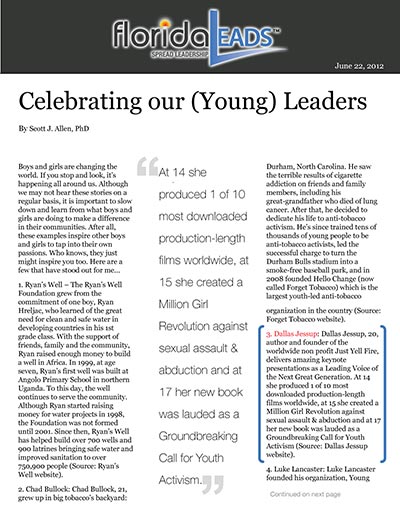 Celebrating our (Young) Leaders