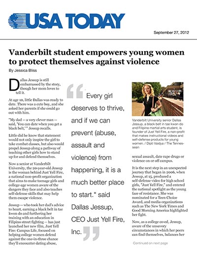 College student empowers young women to protect themselves