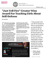 "Just Yell Fire" Creator Wins Award For Teaching Girls About Self-Defense